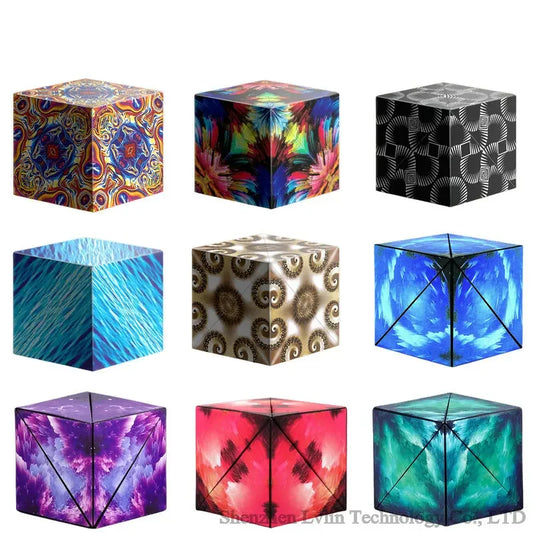 Variety Geometric Changeable Magnetic Magic Cube Fidget Stress Reliever