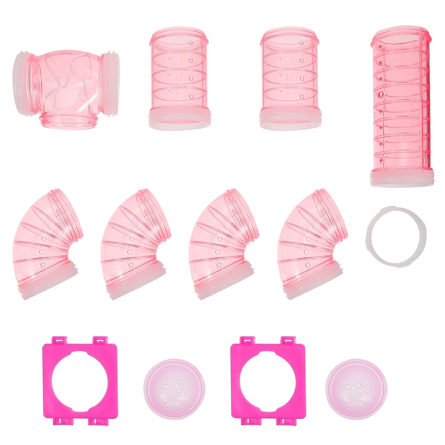 Hamster Tubes Cage Tunnel Tunnels Tube Accessories Pet Diy External Ferret Kit Guinea Set Connection Rat Hideout Maze