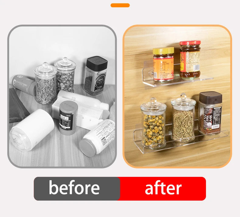 Invisible Acrylic Floating Wall Ledge Shelf for Kids Bookshelves and Bathroom Storage