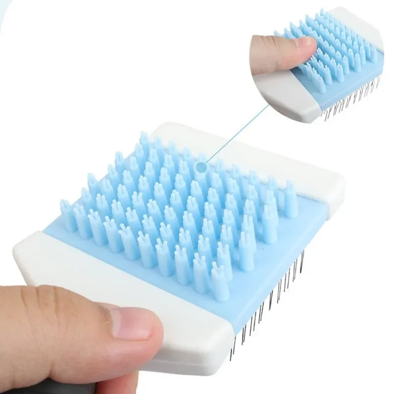 Dog Comb Pet Hair Remover Double Sided Dogs Brush Pulling Hair Cleaning Dog Grooming Dogs Comb Massage Cat Brush Pet Supplies