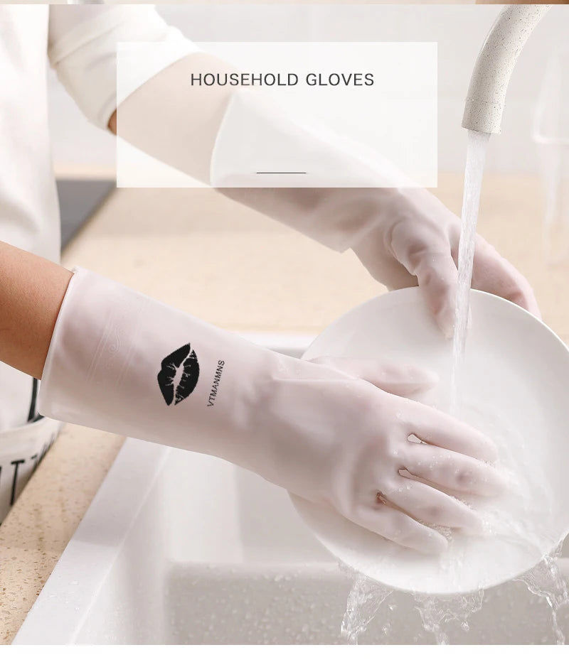 10 Pairs Waterproof PVC Cleaning Gloves for Household Tasks Durable Non-Slip Latex Material for Dishwashing Laundry and General Cleaning