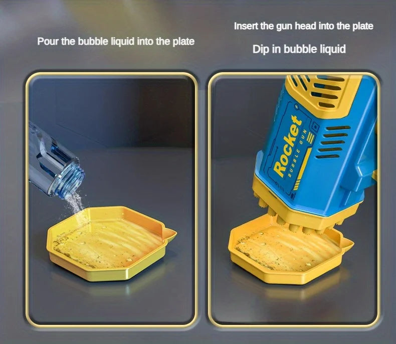 40 Hole Handheld Automatic Bubble Machine for Children