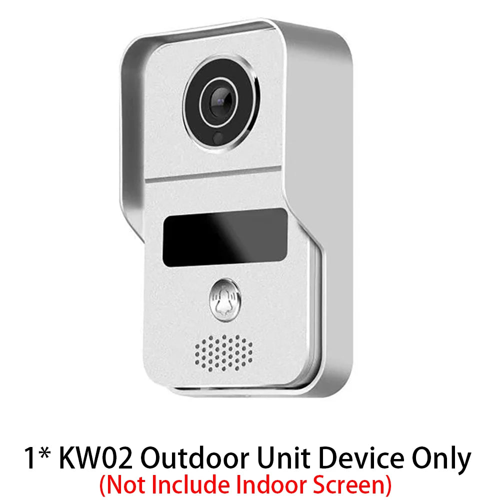 WiFi TUYA Smart APP 7 Inch 1080P Home Intercom Kit Wireless Video Door Phone Wired Doorbell for Villa Flat RFID Access Control