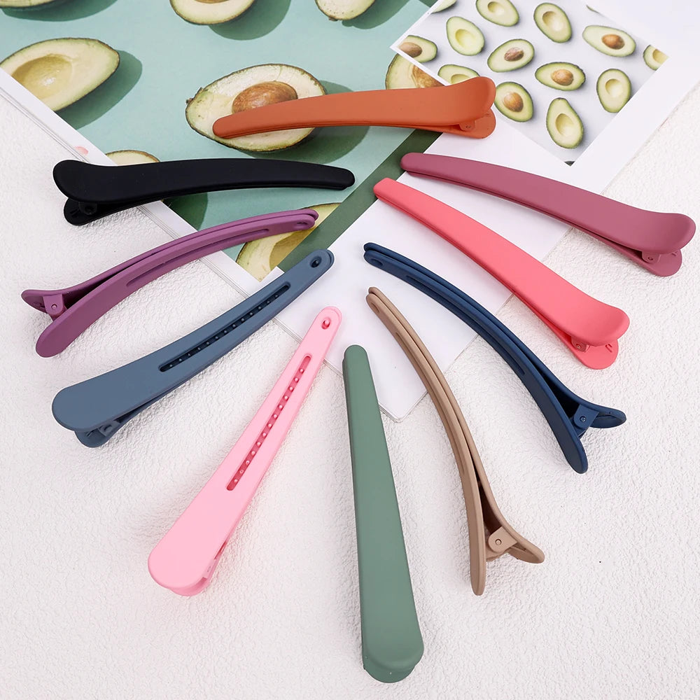 5pcs Makeup Clips Girls Duck Mouth Clip Women Fashion Plastic Hair Clip Hairpin Hair Accessories Sectioning Clamp Hairdressing