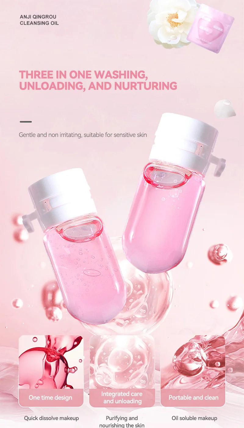 ZVEV Micelle Water Makeup Remover Capsules - 40 Plant Essence Purifying Capsules for Eyes Lips and Face Perfect for Travel