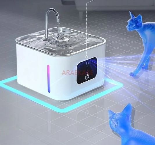 Cat automatic water dispenser, pet dog feeding water dispenser, flowing water dispenser, automatic circulation, non plug in wate