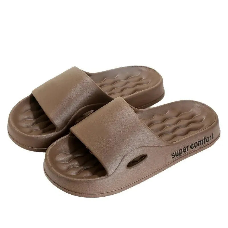 Thick Platform Slippers for Women Home Soft Sole Pillow Slides Sandals Woman Summer Beach Non Slip Flip Flops Bathroom Slipper