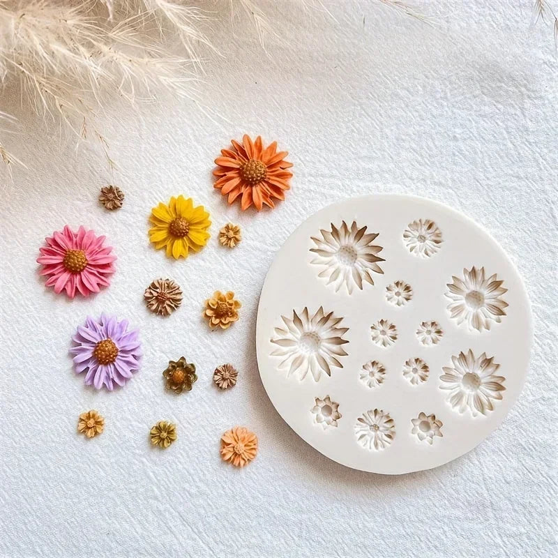 1pc Flower Silicone Mold for DIY Chocolate Sugar Resin Crafts