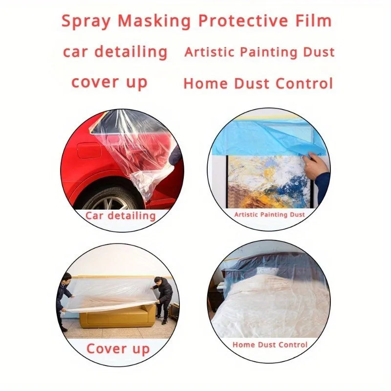 Washi Paint Protection Film Dust Protection Masking Film Car Painting Beauty Decoration Masking Furniture Dust Protection