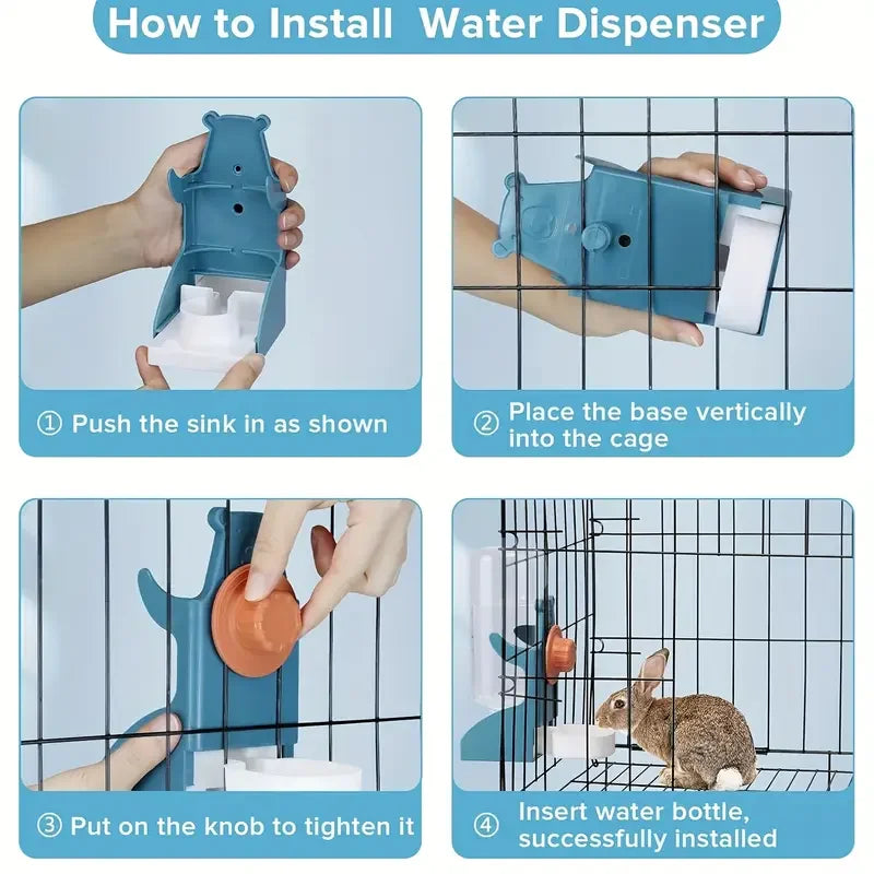 Automatic water dispenser for birds parrot feeding cage transparent parakeet seed container food feeding cage water dispenser