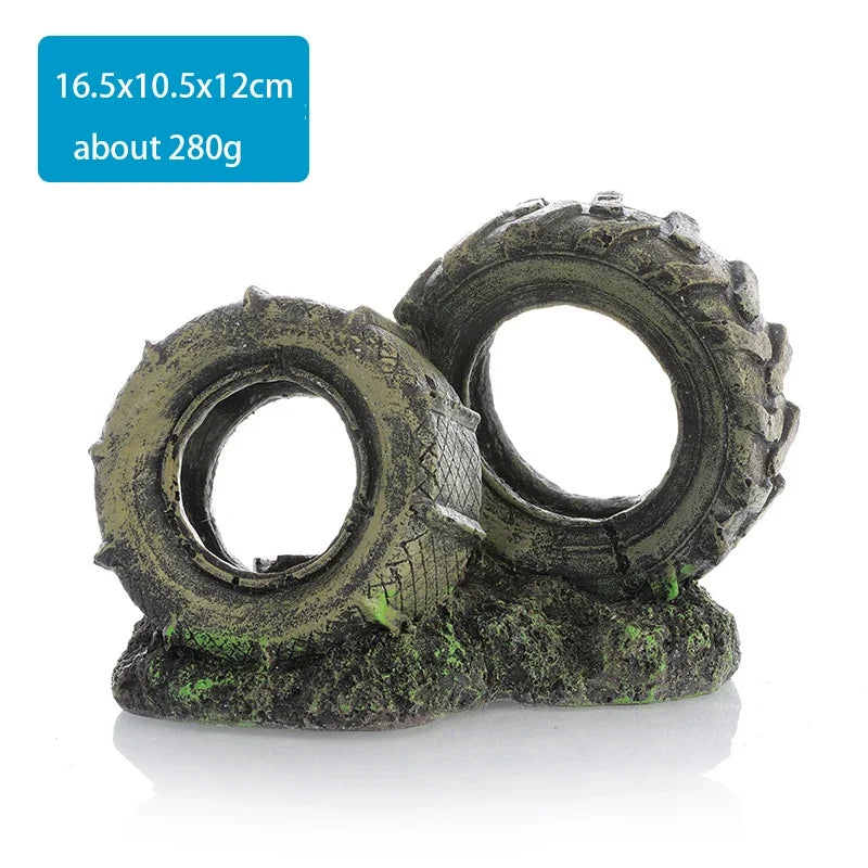 Fish Tank Landscaping Ornaments Aquarium Decoration Cartoon Underwater World Crab Restaurant Pineapple House Reptile Rest Home