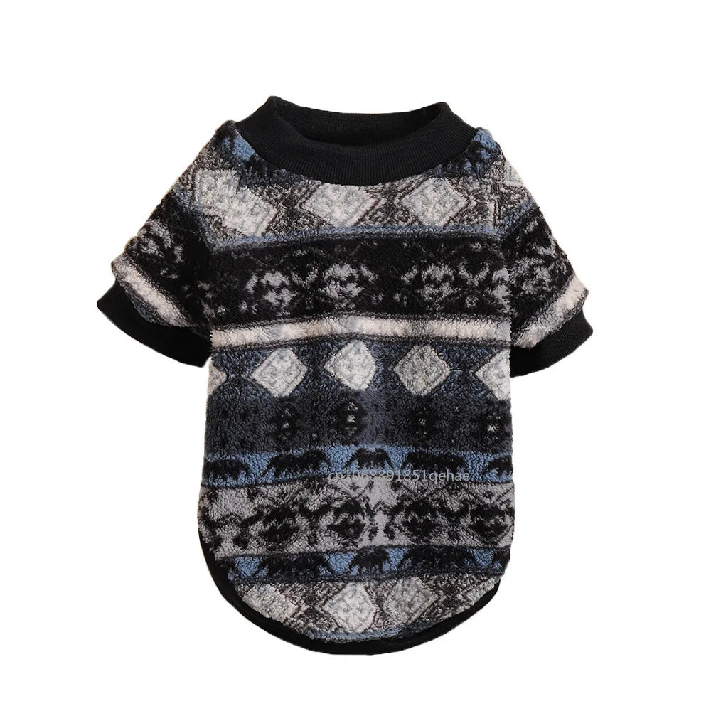 Plush Cat Dog Hoodies Thicken Pet Sweaters Autumn Winter Cat Puppy Clothes for Small Dogs Cats Kitten Pullovers Sphynx Clothing