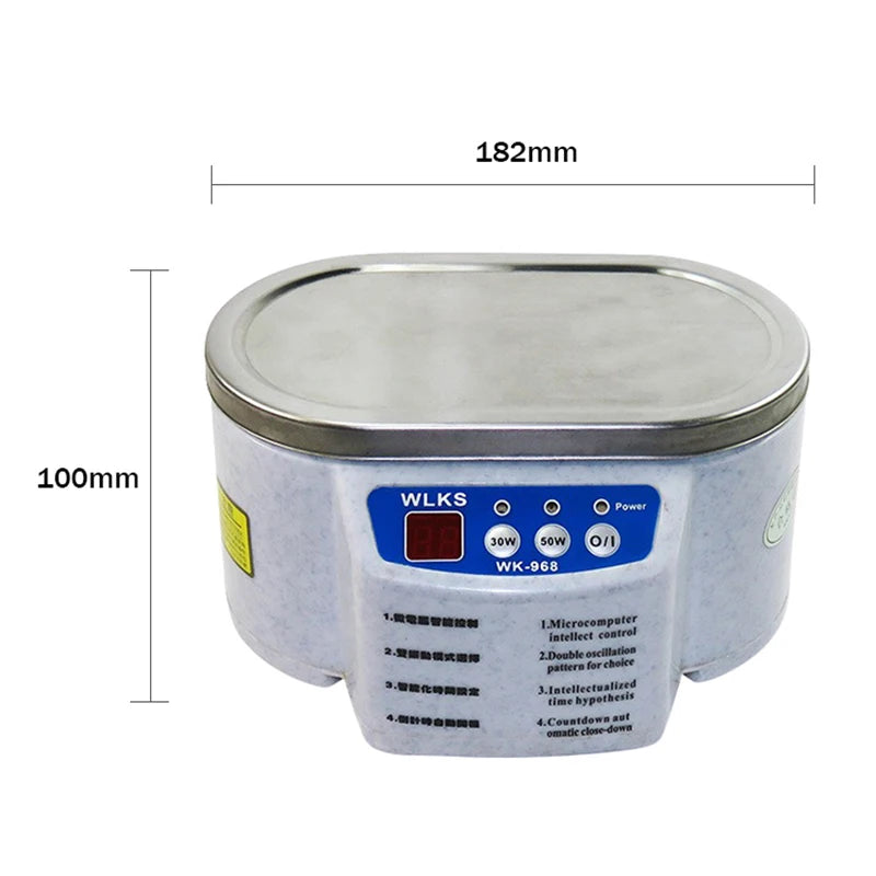 628ml Ultrasonic Cleaner for Jewelry Glasses Circuit Boards High-Efficiency Cleaning Machine