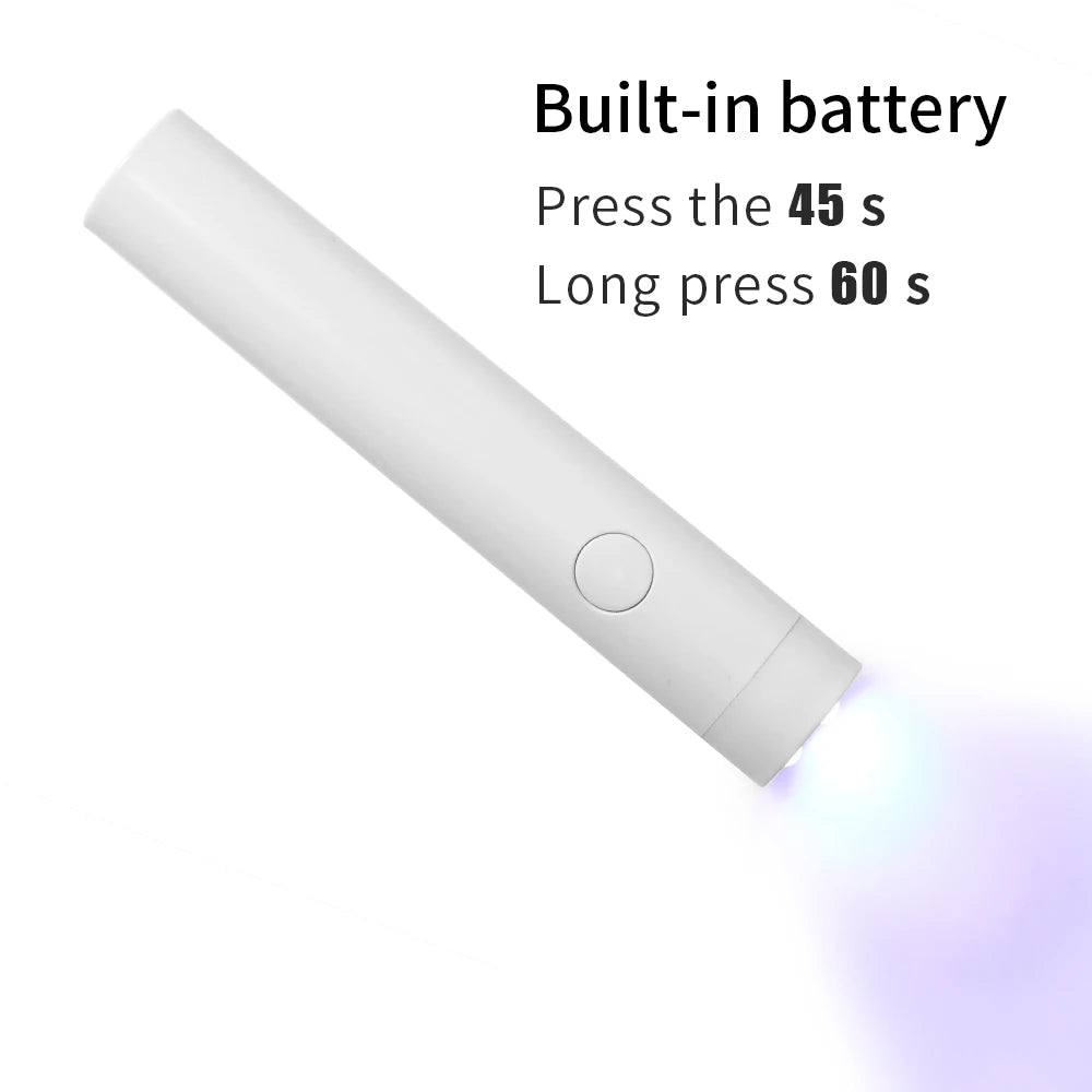 LULAA Handheld UV Light For Gel Nails Dryer Portable Lamp