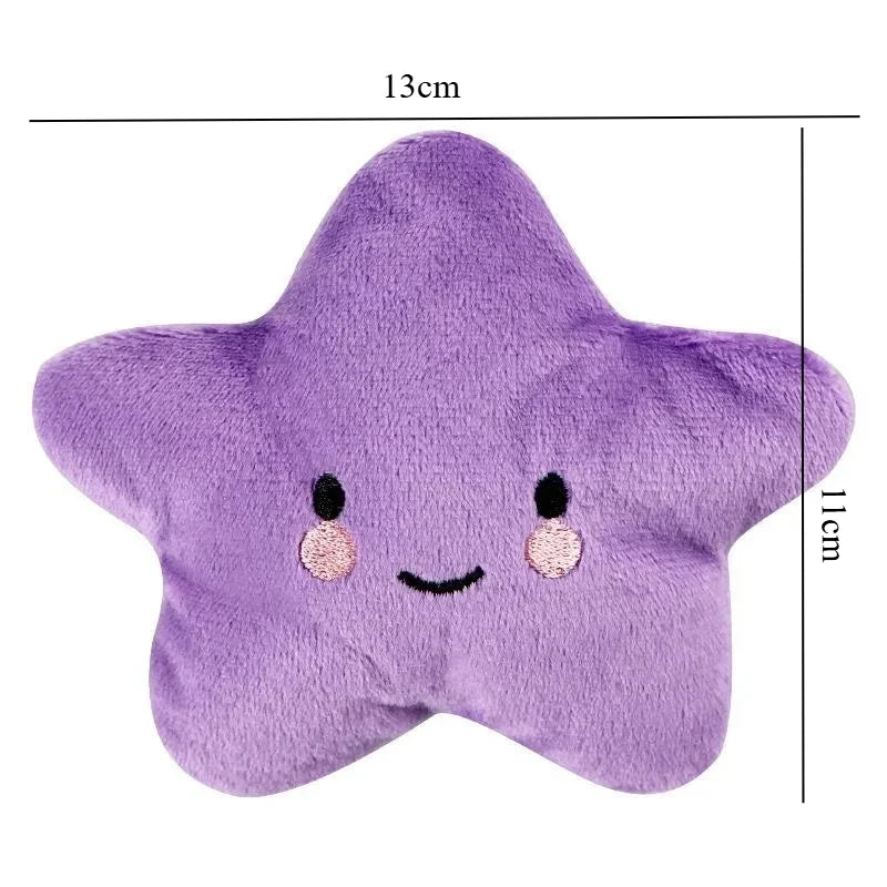 Pets Toys Plush Sounding Pentagram Toys Pets Chew Playing Fun Cute Puppy Dogs Cats Squeaky Toys Pets Supplies Accessories