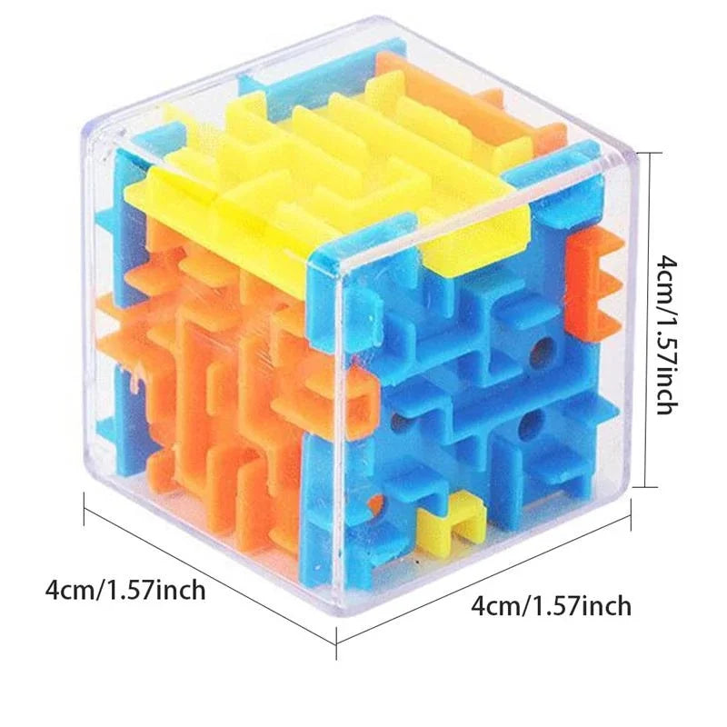 Mini 3D Maze Magic Cube Puzzle Toy for Children Stress Relief