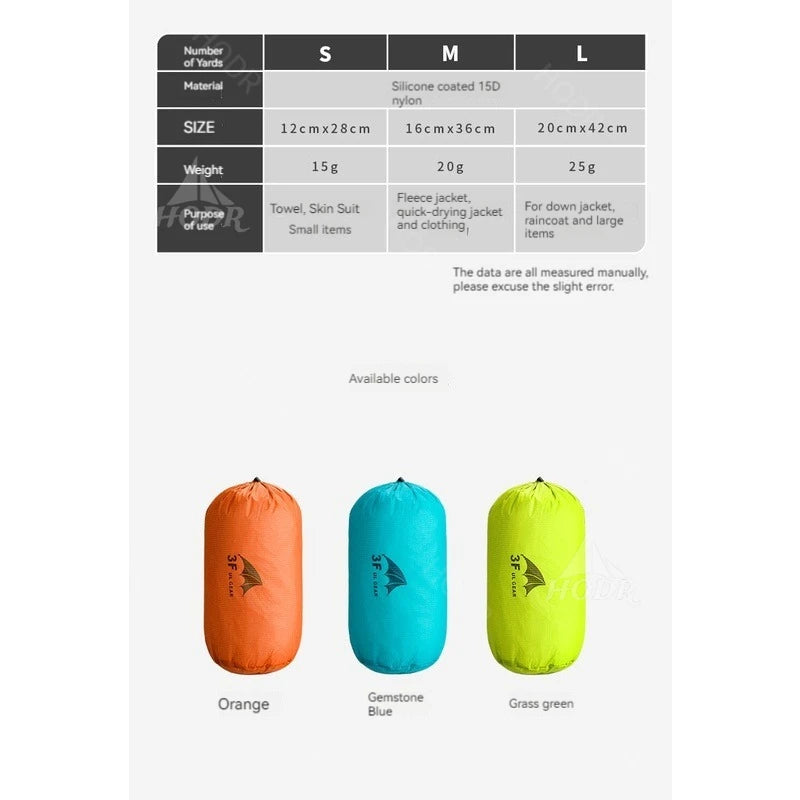 Ultralight Dry Sack – Waterproof Drawstring Bag for Hiking, Camping & Trekking