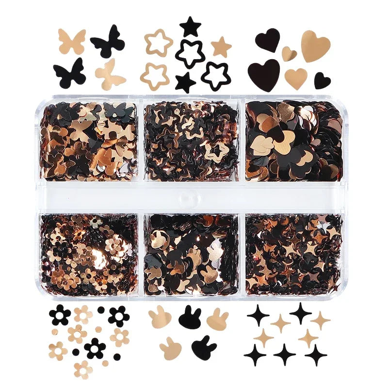 Holographic Glitter English Alphabet Flakes For DIY Resin