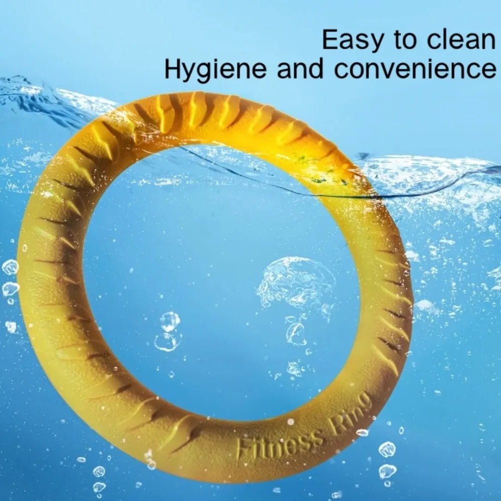 Dog Ring Toys Indestructible Chewing Flying Floating Training Tools Fetch for Small Medium Large Dogs Throwing Catching Flying