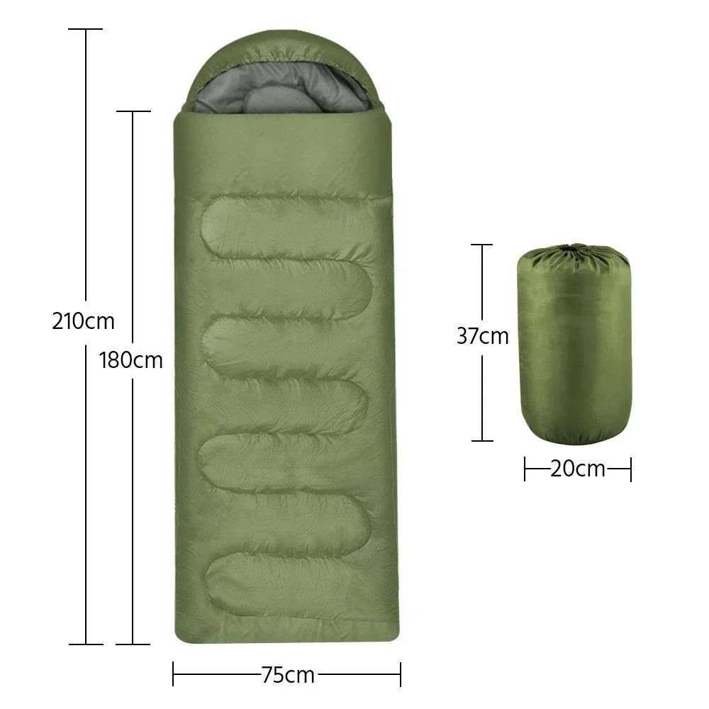 Ultralight Waterproof 4 Season Camping Sleeping Bag Warm Envelope for Backpacking and Hiking