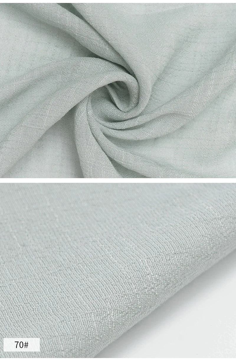 Solid Color Imitation Hemp Bamboo Crepe Fabric 5M 2M 1M 0.5M Soft Breathable Vibrant DIY Dress Gauze Curtain Bedding