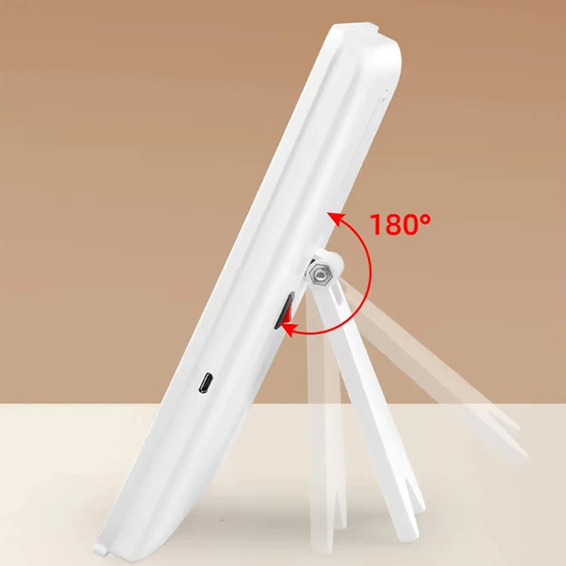 Makeup Mirror With 16 LEDs Touch Dimmer USB Battery Operated Portable Cosmetic Mirror For Tabletop Bathroom And Travel