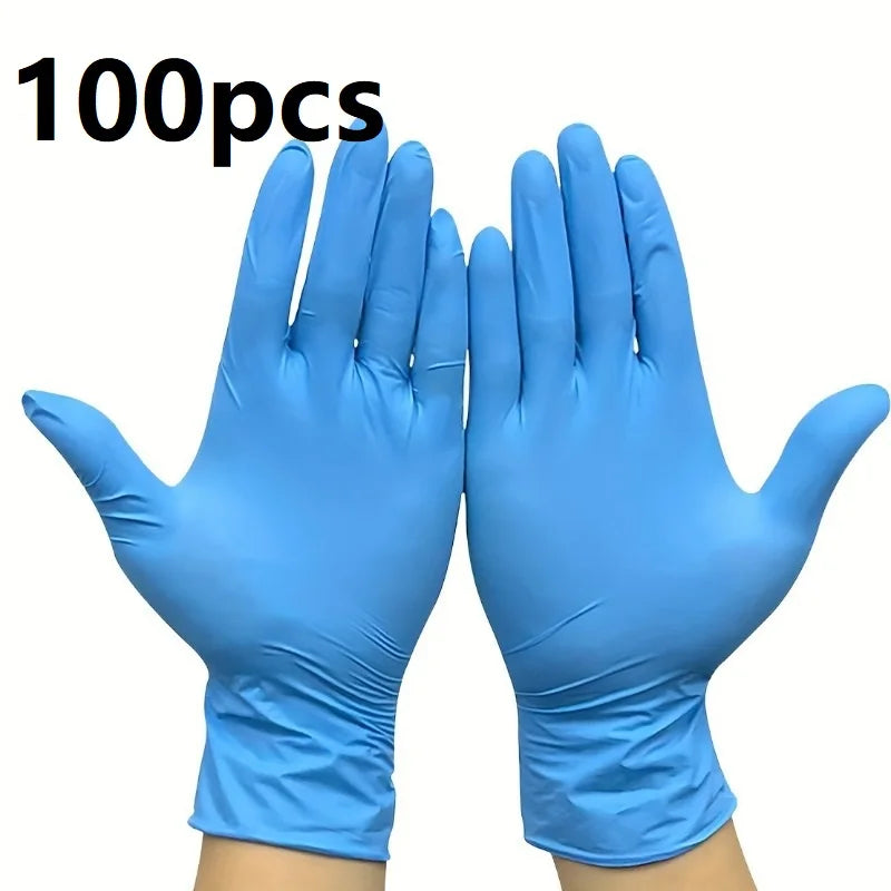 Pink Nitrile Disposable Household Gloves XS to L Elastic Latex Free Waterproof Durable Cleaning Tool