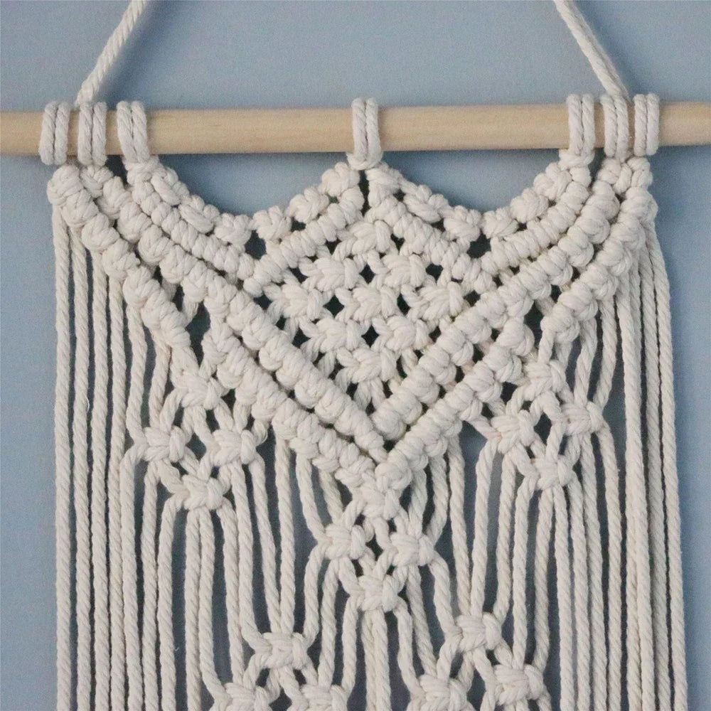 Macrame Wall Hanging Handwoven Bohemian Cotton Rope Tapestry Home Decoration European And American Style