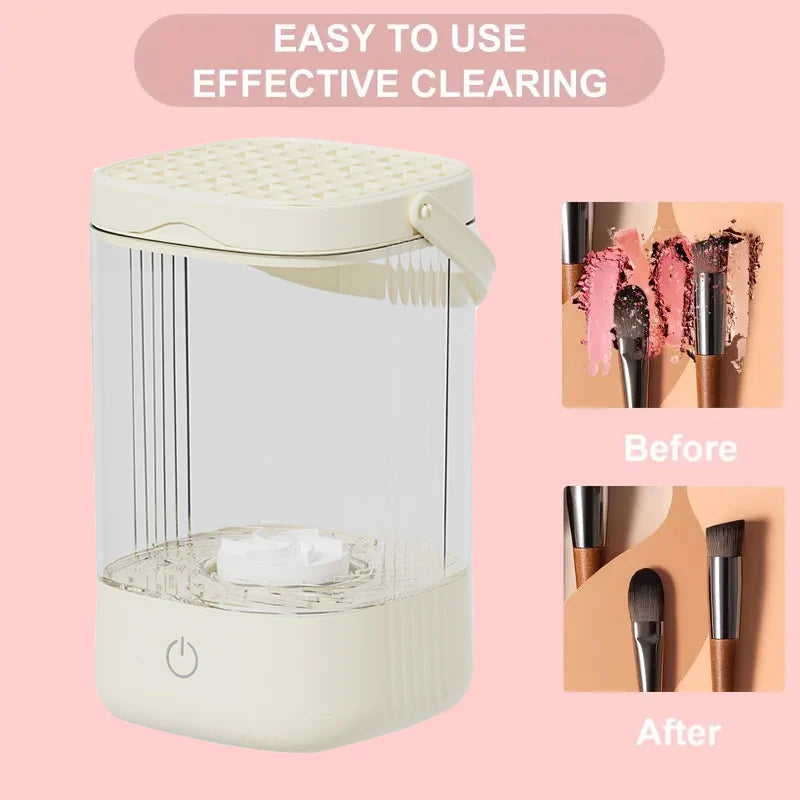 Automatic Spinning Makeup Brush Cleaner USB Plug Electric Makeup Brushes Cleaner and Dryer for All Makeup Brushes Deep Clean