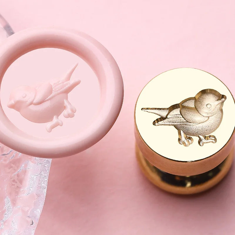 Mini Wax Seal Stamp Cute Animal Head for DIY Craft Invitations