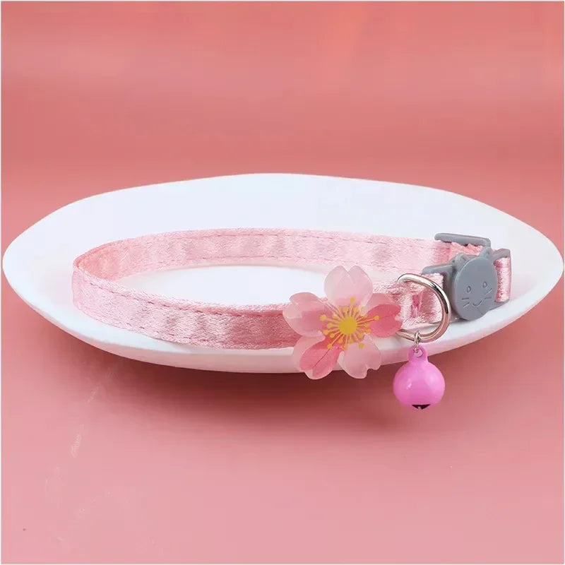Pet Collar Pink Lace Bow Hanging Bead Cat Choker Bell Dog Cat Supplies Pet Accessories Dog Accessories Dog Cat Products