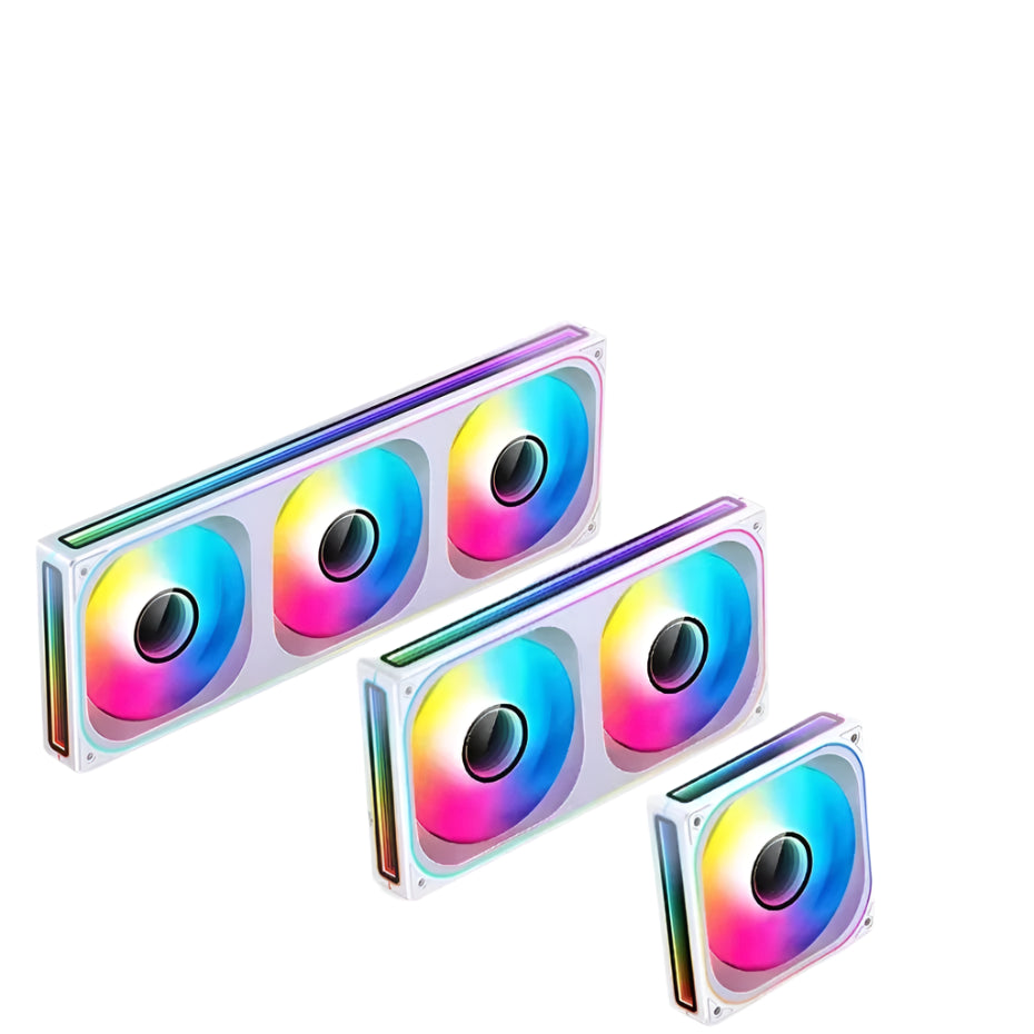 JONSBO ZB-120 ARGB Computer Case Fan 12CM 5V PWM Monolithic Structure Water-Cooled Fan Kit