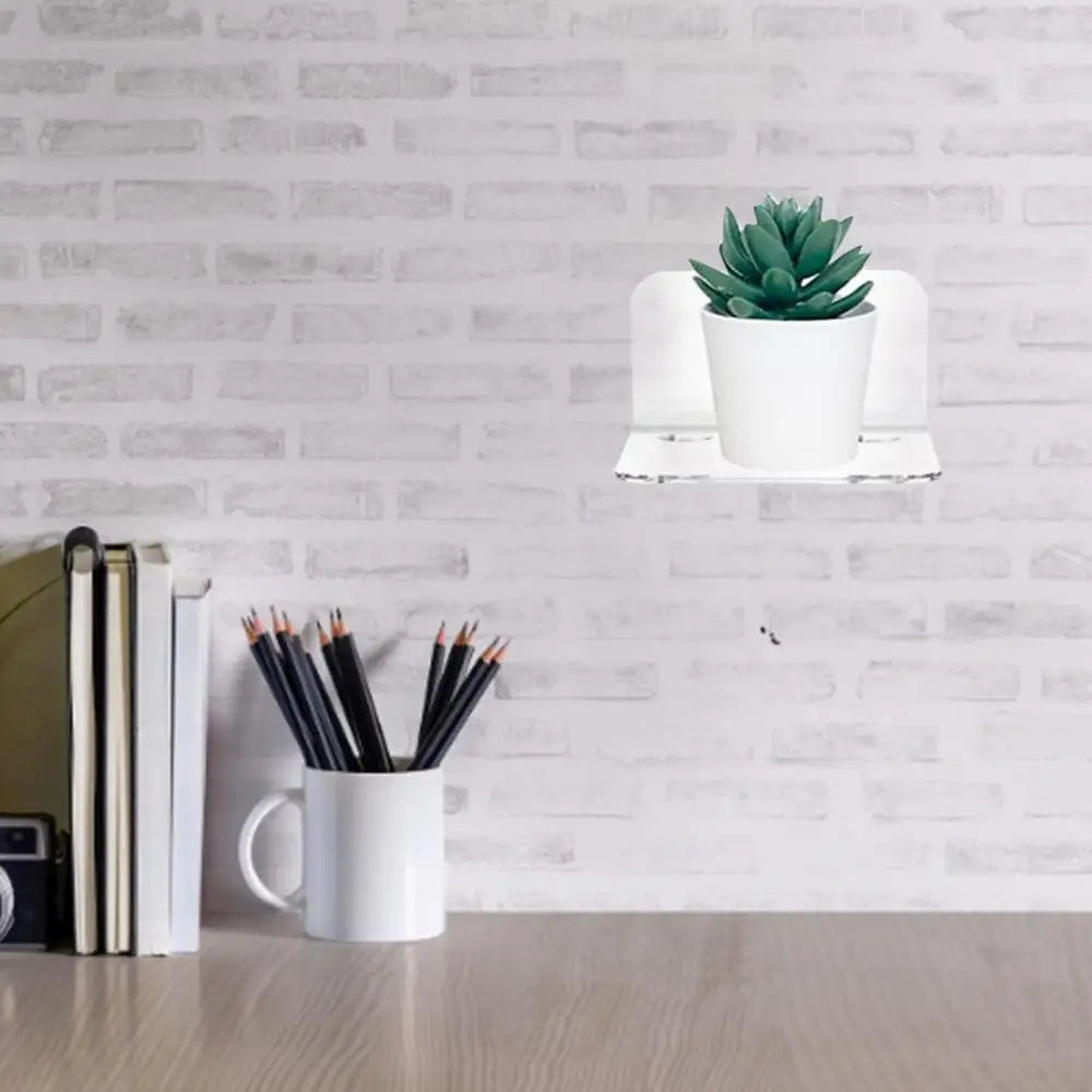 Wall Mounted Storage Holders Vinyl Acrylic Display Shelf Rack