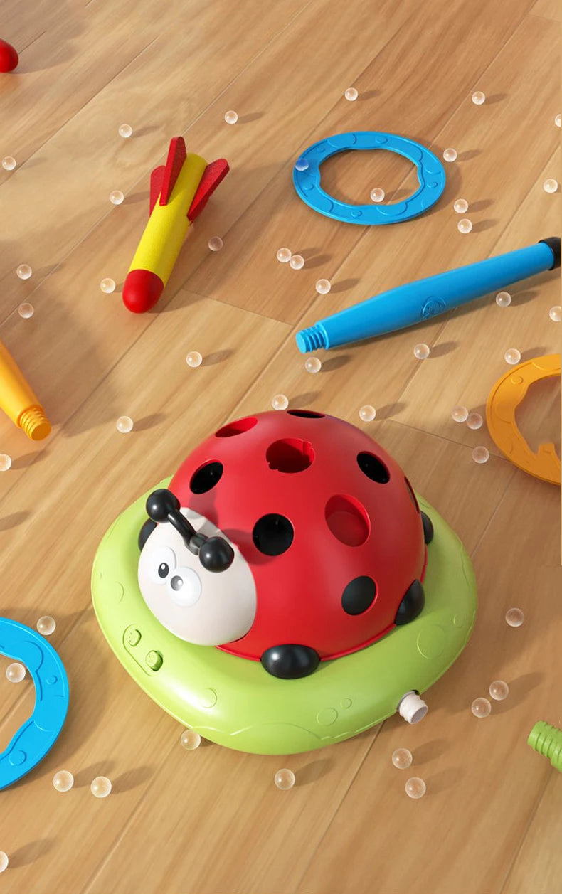Rocket Launcher Ladybug Jump Game Machine for Kids - 3 Styles Outdoor Toy to Develop Grasping and Movement Skills