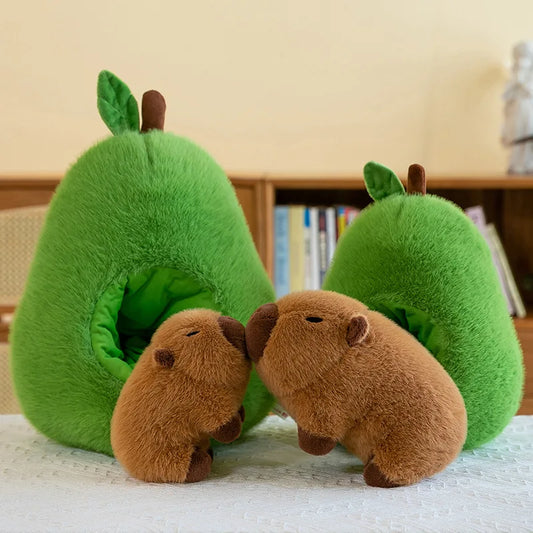 35cm Plush Capybara Doll Avocado Mouse Soft Toy Gift