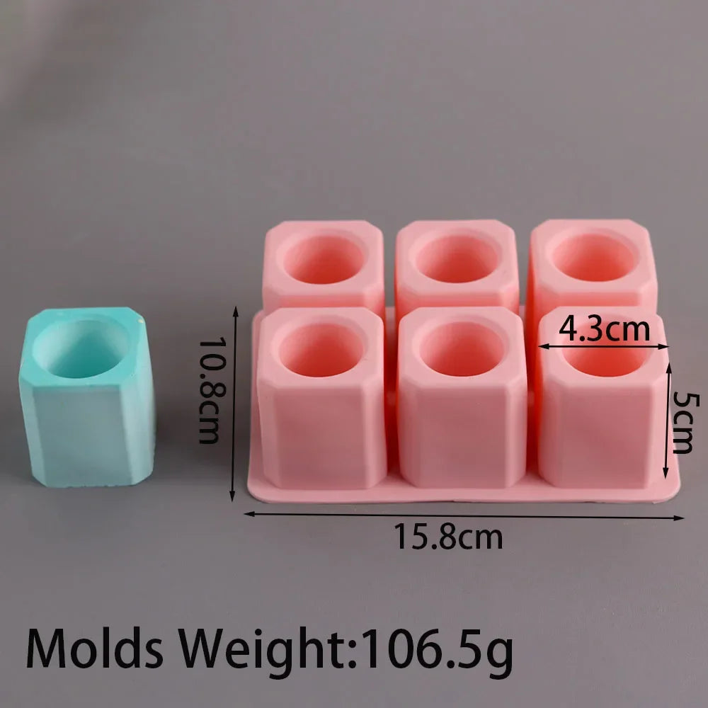 Square Silicone Flowerpot Mold for DIY Concrete Planters