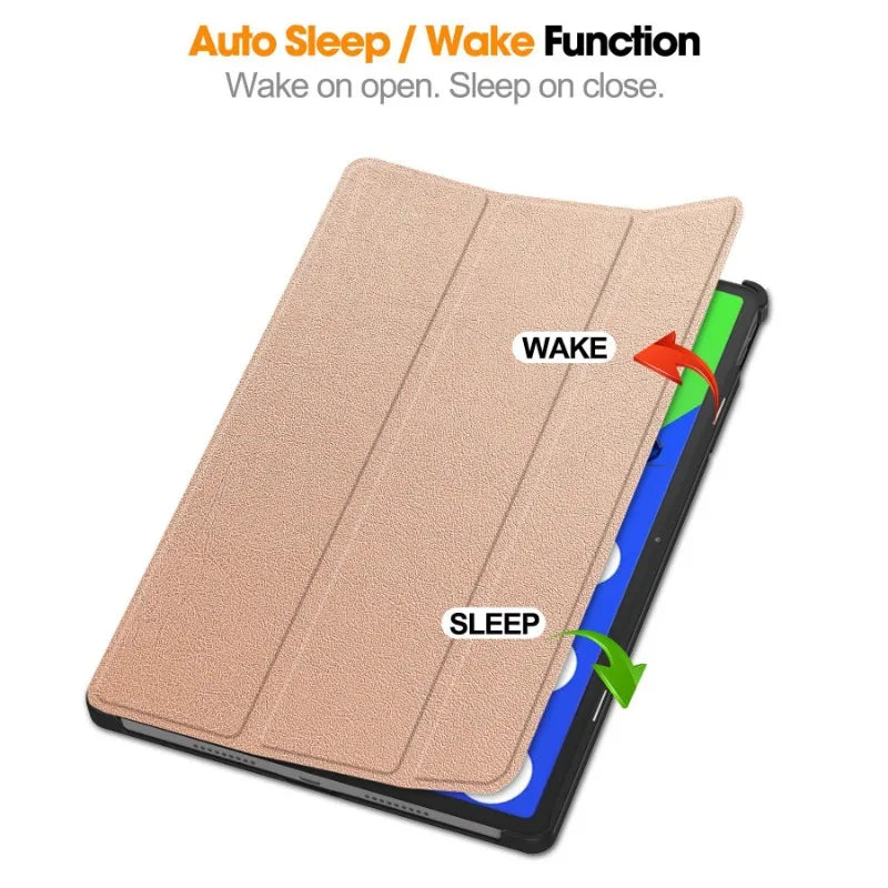 Smart Case for Lenovo Xiaoxin Pad Pro 12.7 Inch 2025 Folding Flip Stand with Auto Sleep Feature Tablet Cover