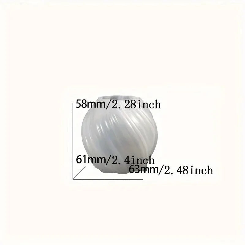 1pc 3D Geometric Pillar Candle Mold for DIY Candle Making