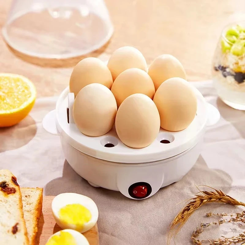 Multifunctional Egg Boiler Electric Egg Steamer Cooking Breakfast Machine Double Layers Egg Cooker Mini Steamer Poacher Kitchen