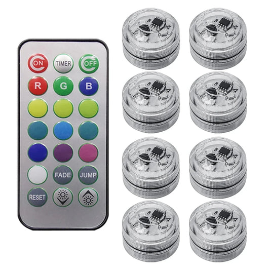 1Set Remote Control Car LED Interior Ambient Light 13 Colors