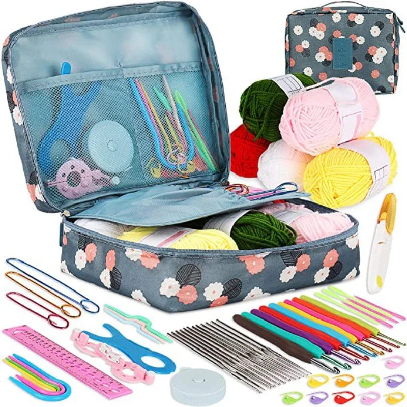 58 Pieces Crochet Hook Set Complete Kit for Beginners