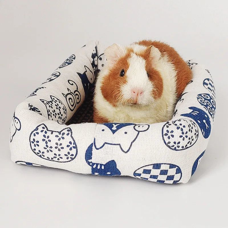 Hamster Summer Cooling Mat for Small Animals Breathable Cushion Bed Guinea Pig Chinchilla Rat Rabbit Cage Squirrel Rattan Mat