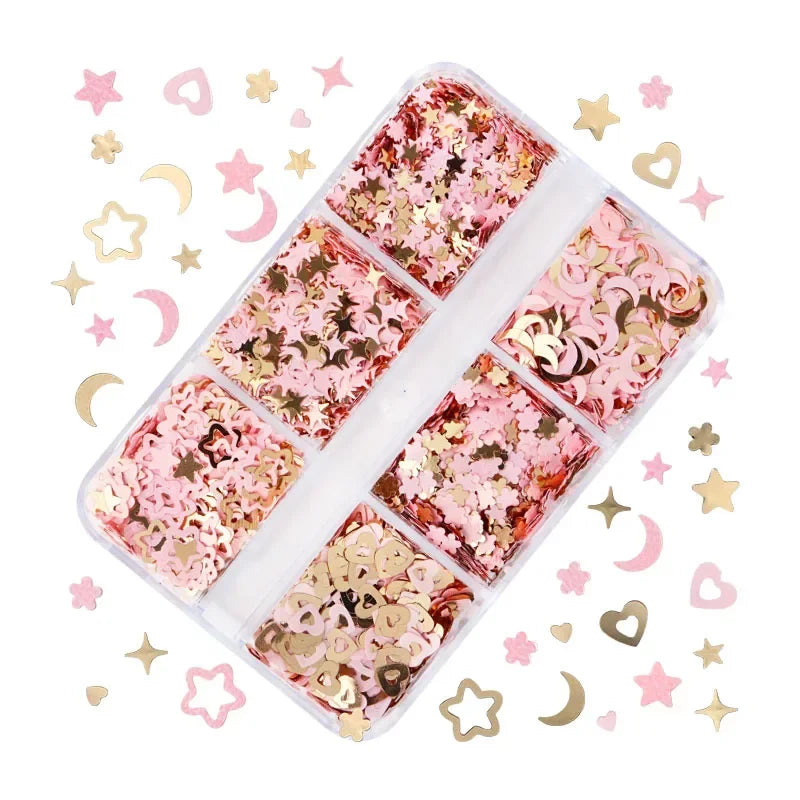 Holographic Glitter English Alphabet Flakes For DIY Resin