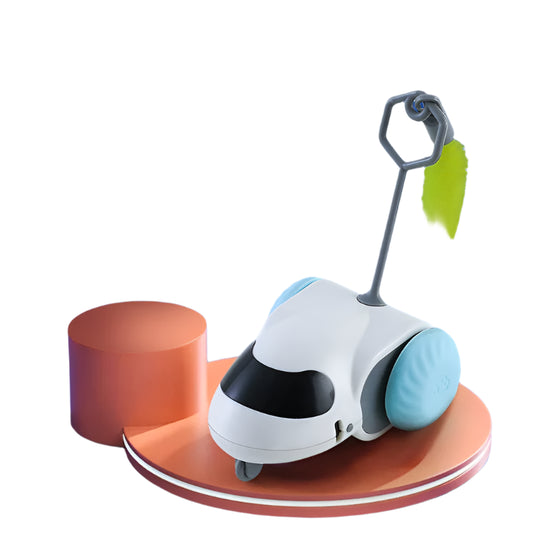 Smart Interactive Cat Toy Car Auto-Running Vehicle with Obstacle Detection for Indoor Cats