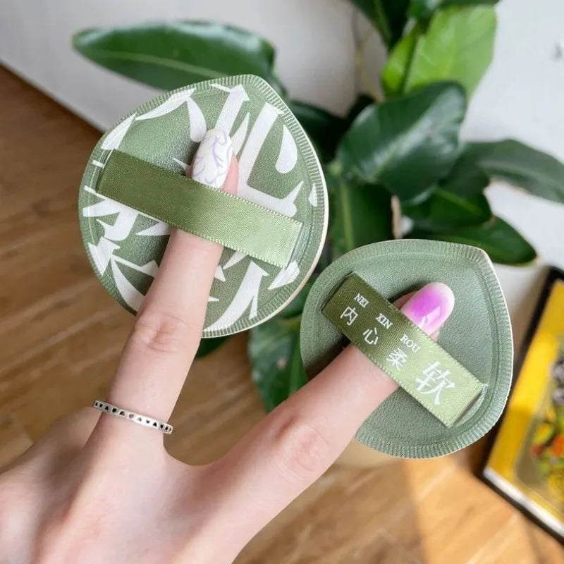 A Set Of 3 Soft Air Cushion Puff Makeup Blender Sponges