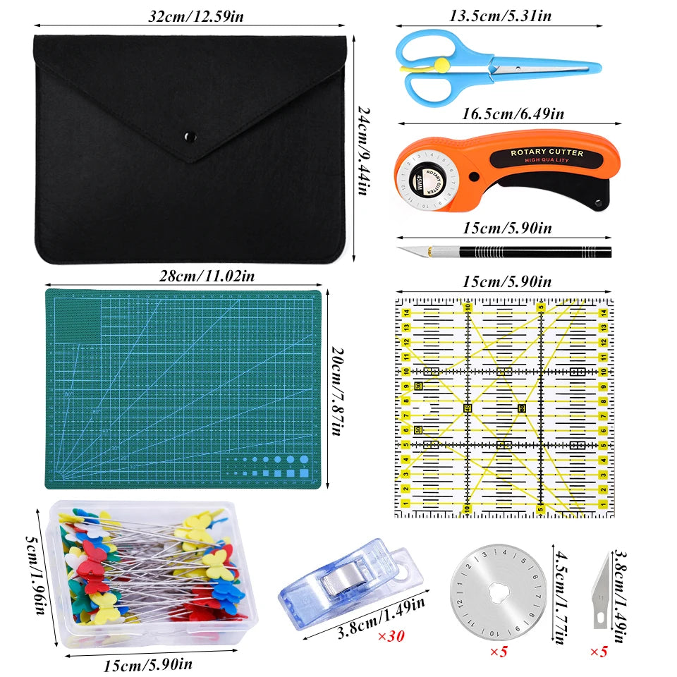 KRABALL Rotary Cutter for Leather and Fabric DIY Projects Ergonomic Roller Knife for Sewing Quilting and Crafting