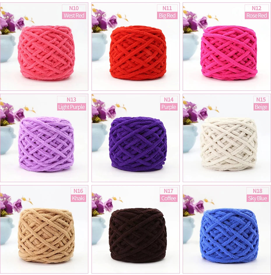 QJH Chunky Blanket Knitting Yarn for Cozy Throws and Pillows