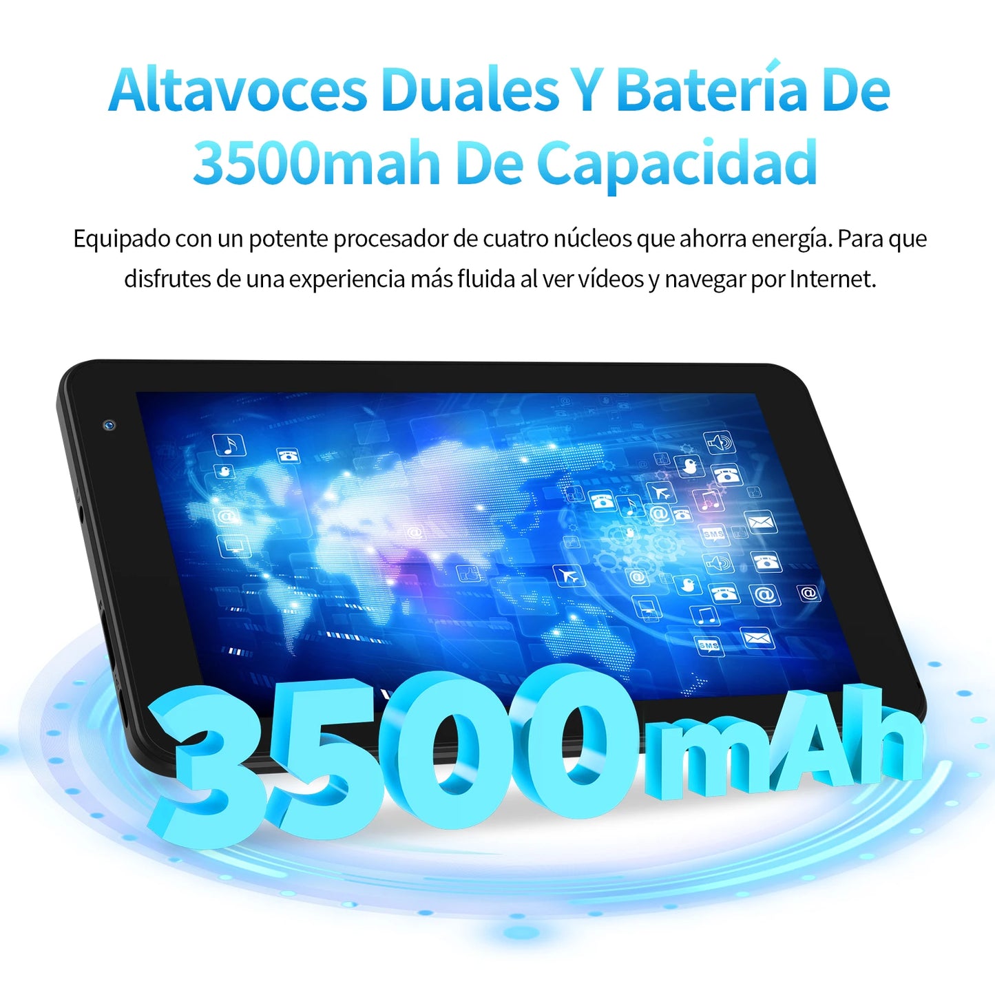 Tableta PC PRITOM de 7 pulgadas, 32 GB, Android 11, procesador de cuatro núcleos, pantalla IPS HD, cámara dual, WiFi, con funda protectora de PU