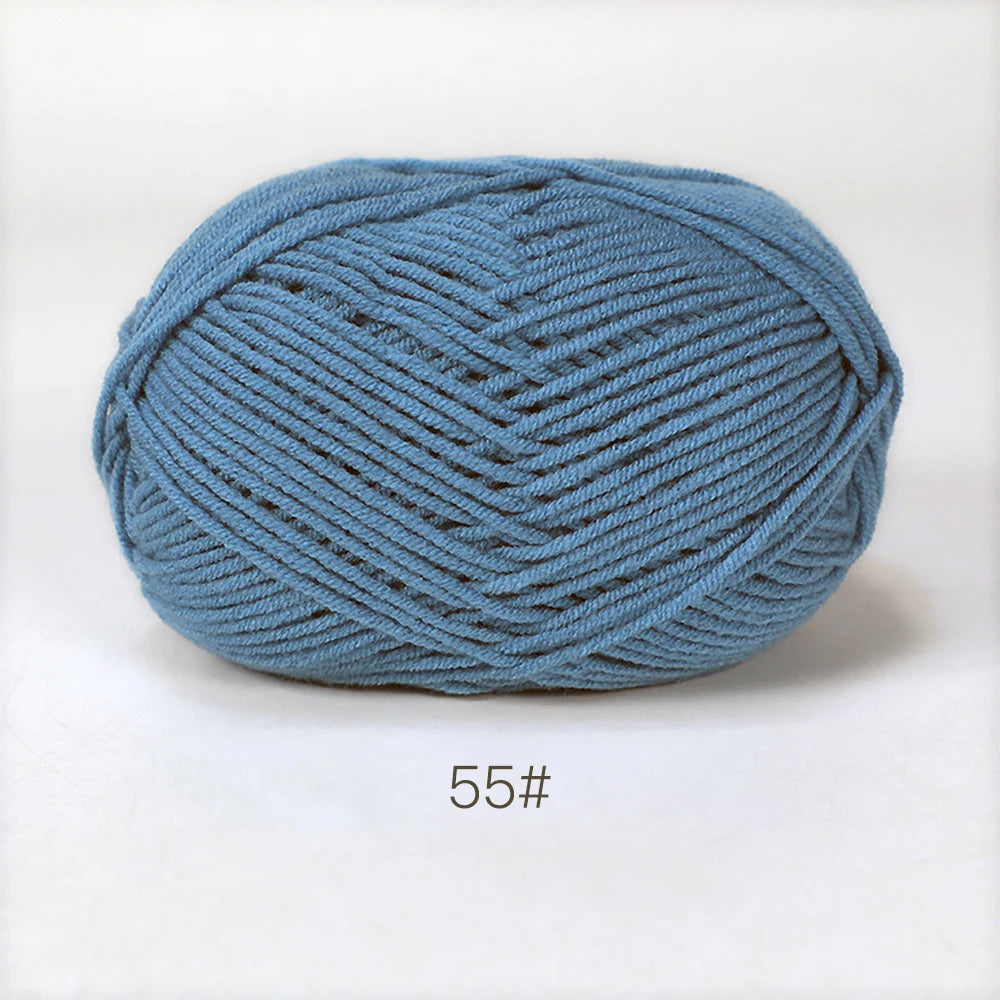 A1-1 50g Set Soft Milk Cotton Yarn for Knitting and Crochet