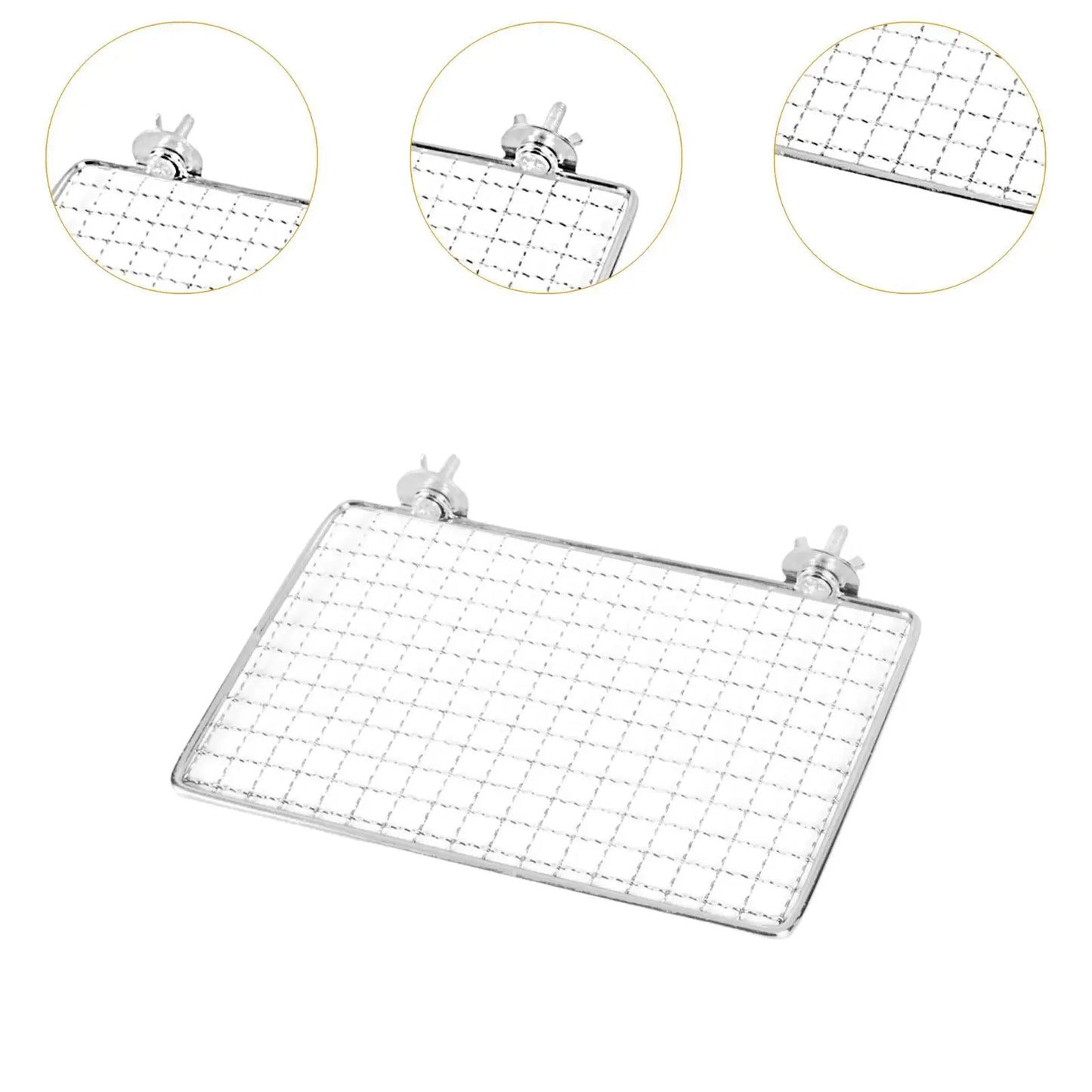 Parrot Perch Stainless Steel Easy to Clean Cage Accessories for Cockatiels Cockatoos Canaries Budgerigars Small to Large Birds